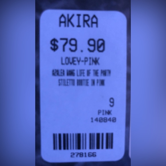 LIFE OF THE PARTY STILETTO RHINESTONE BOOTIES SIZE: 9.0 - Picture 8 of 8